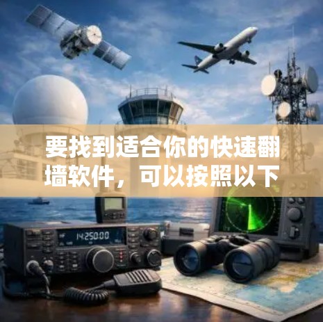 要找到适合你的快速翻墙软件，可以按照以下步骤进行