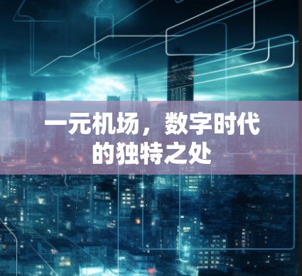 一元机场,数字时代的独特之处 一元机场,数字时代的独特之处