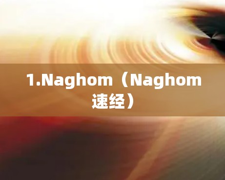 1.Naghom（Naghom速经）